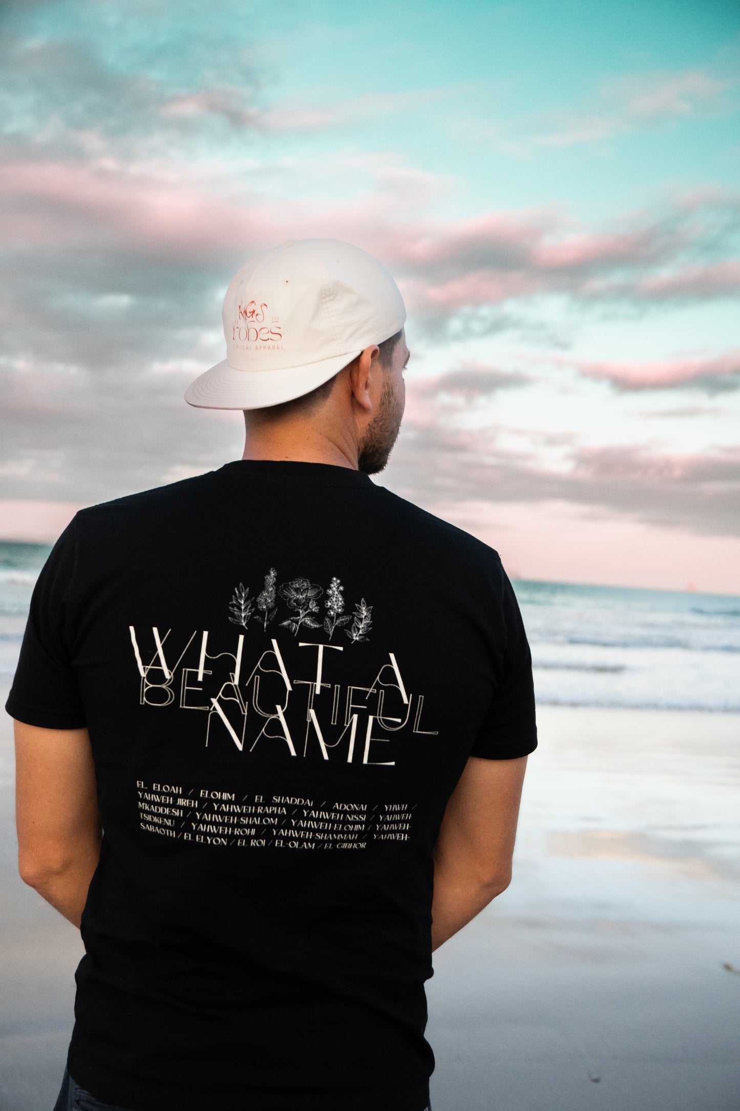 mens christian tee black pocket shirt rags to robes the names of the lord 