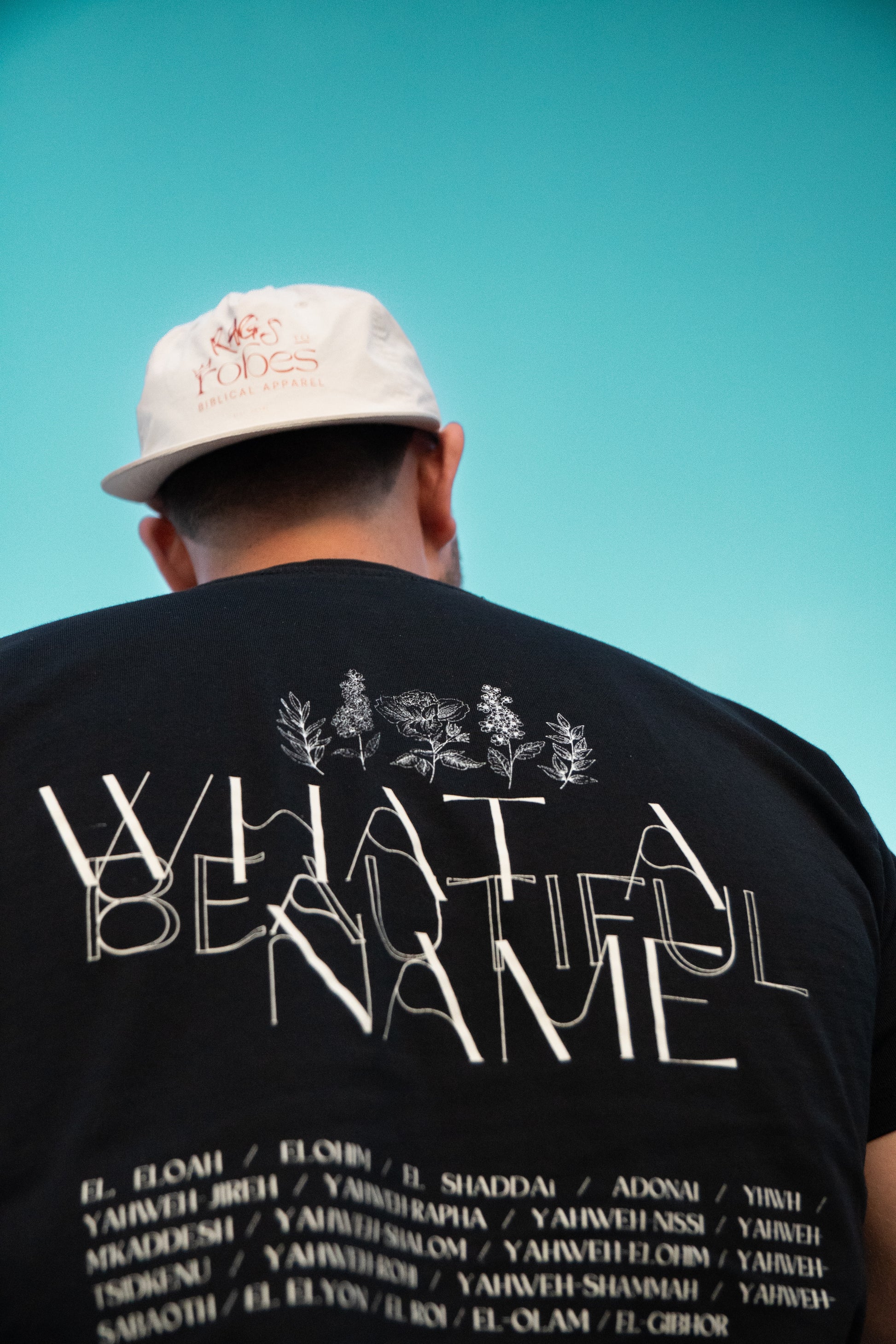 mens christian tee black pocket shirt rags to robes the names of the lord 