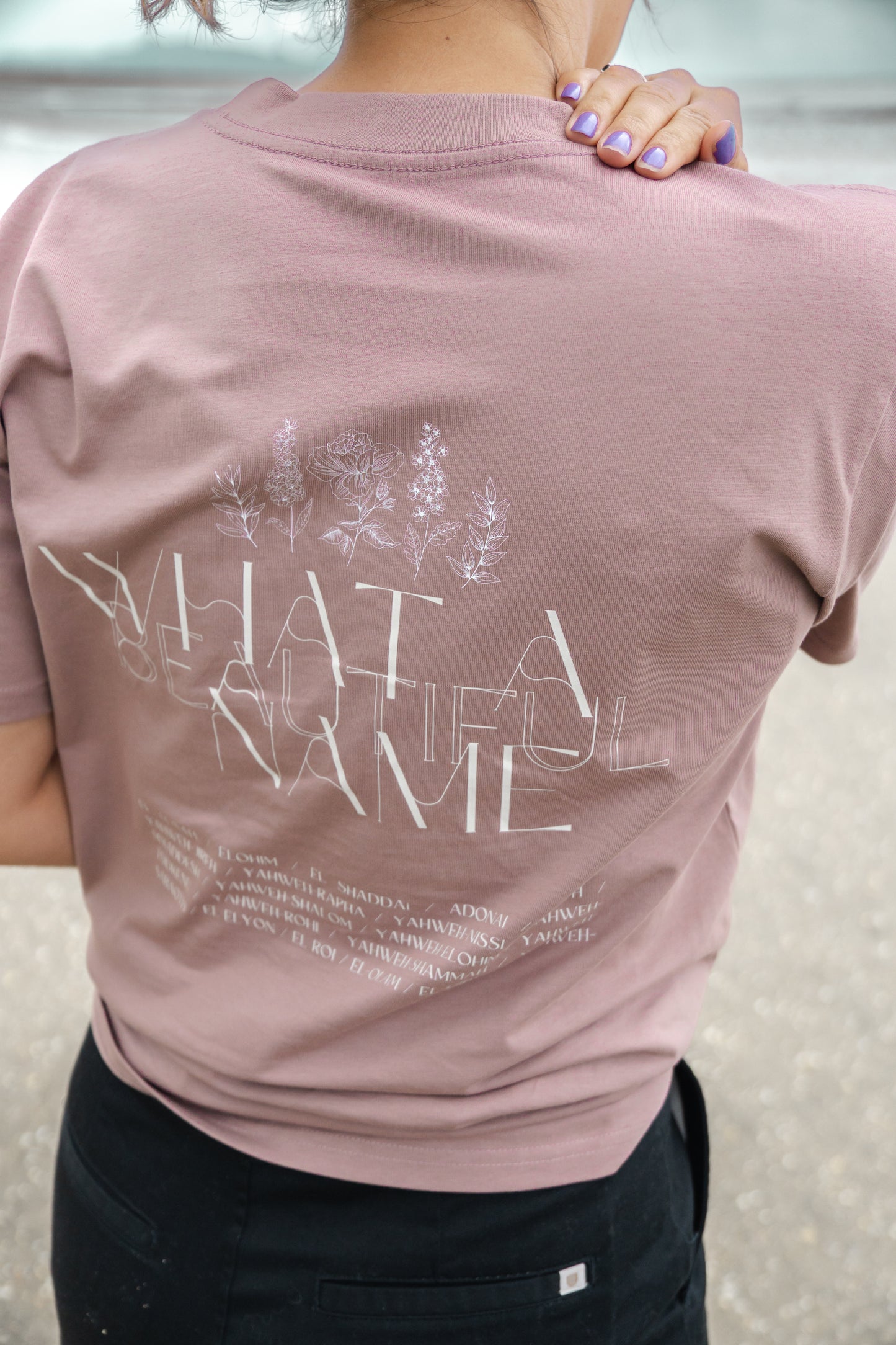 women's christian shirt what a beautiful name jesus god